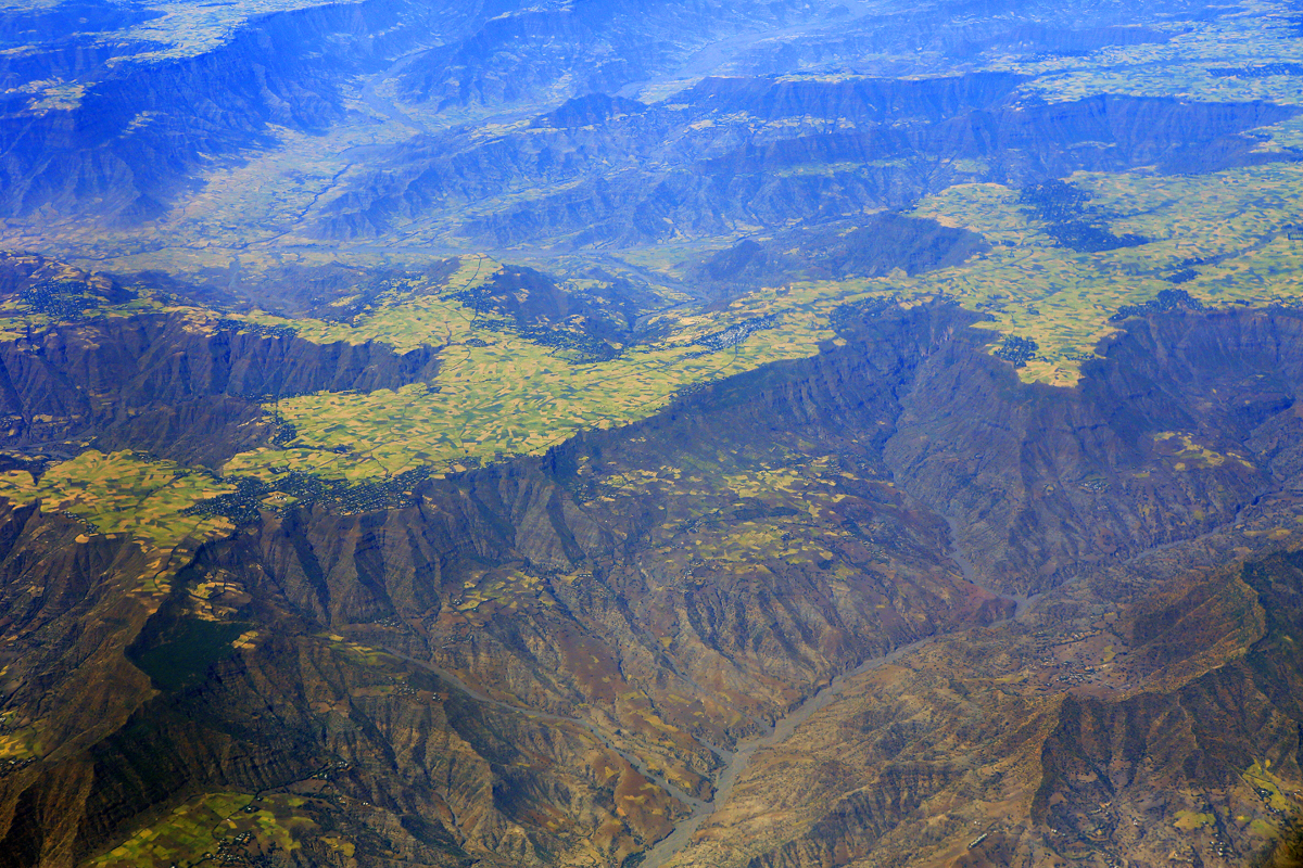 Aerial view of northern Ethiopia